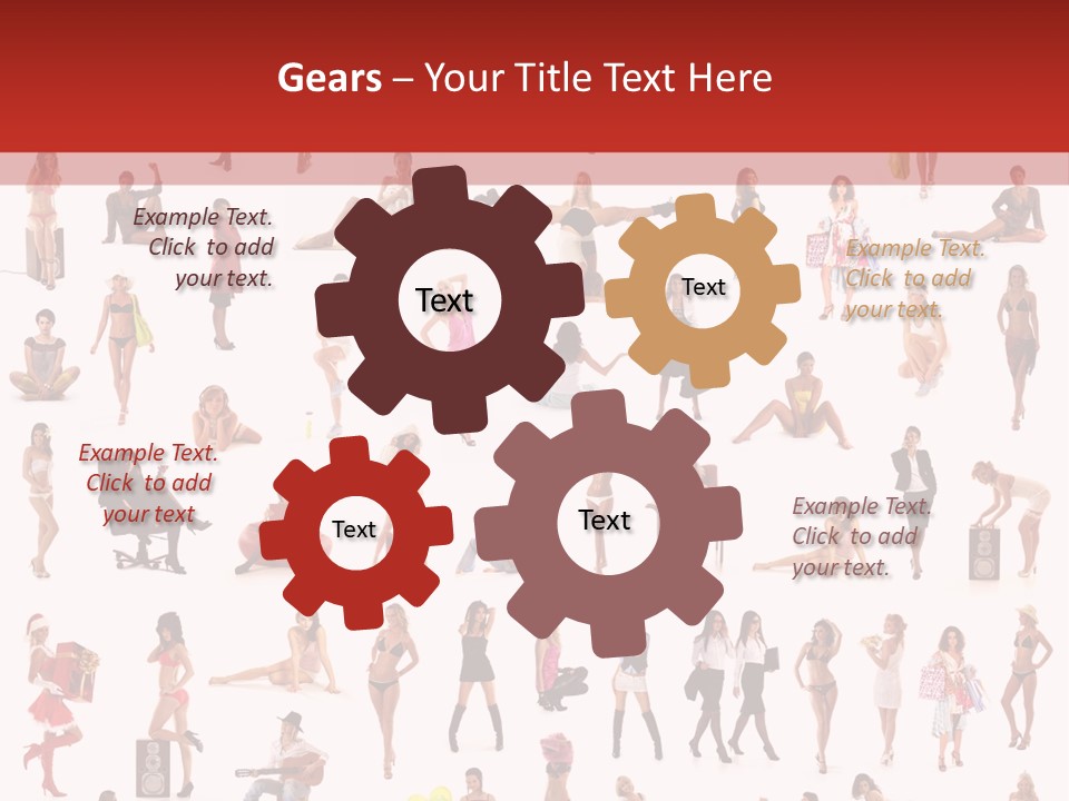 Business Lot Female PowerPoint Template