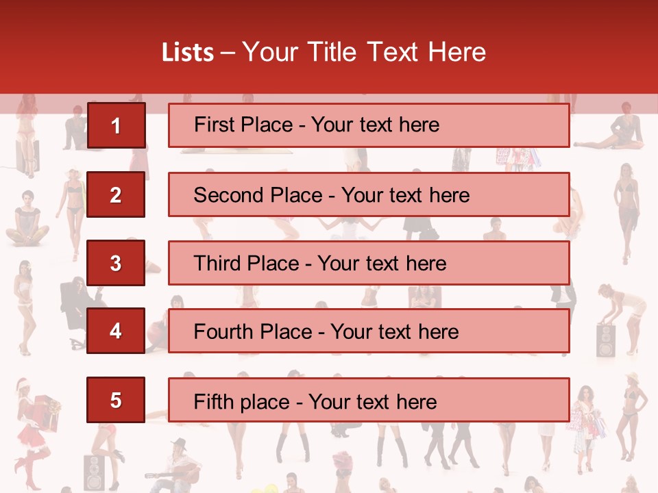 Business Lot Female PowerPoint Template
