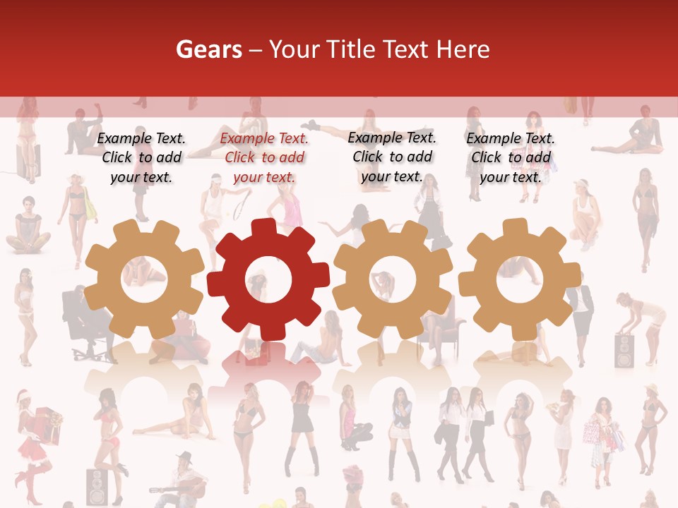 Business Lot Female PowerPoint Template