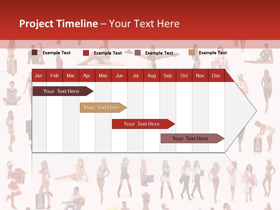 Business Lot Female PowerPoint Template