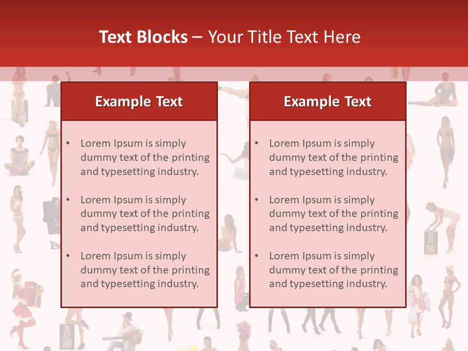 Business Lot Female PowerPoint Template