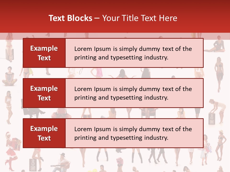 Business Lot Female PowerPoint Template