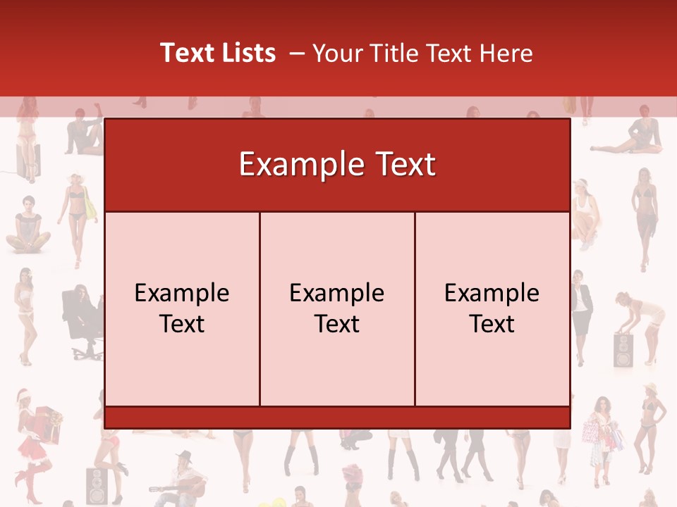 Business Lot Female PowerPoint Template