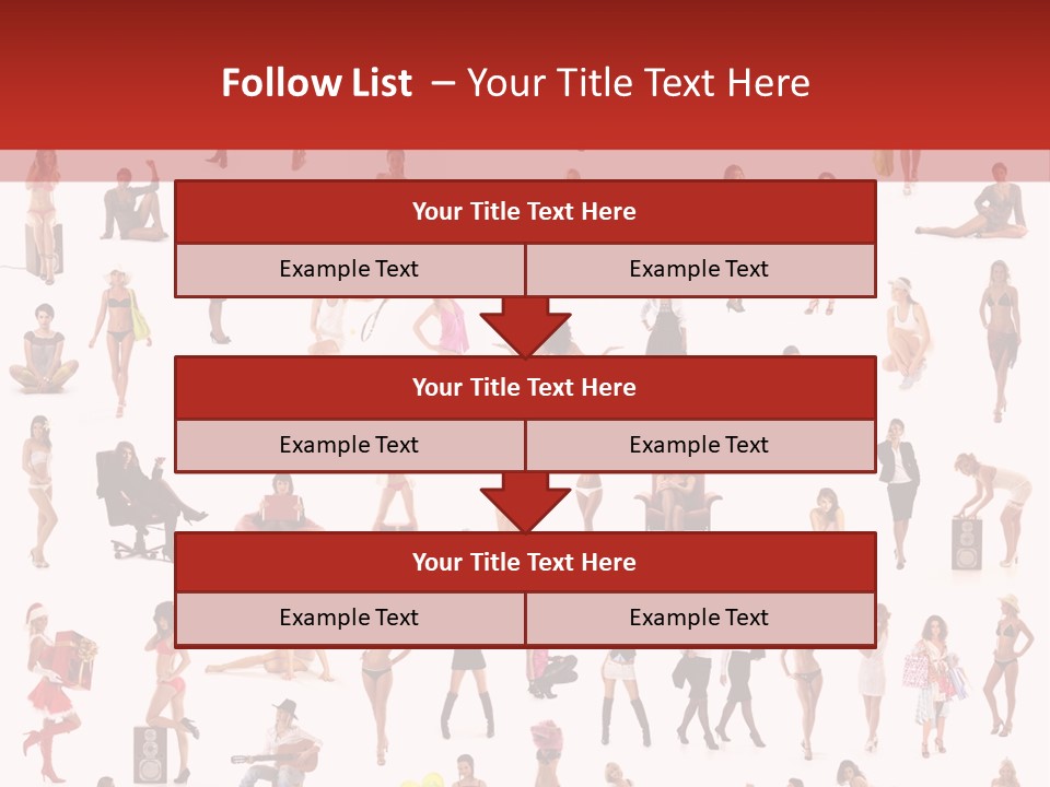 Business Lot Female PowerPoint Template