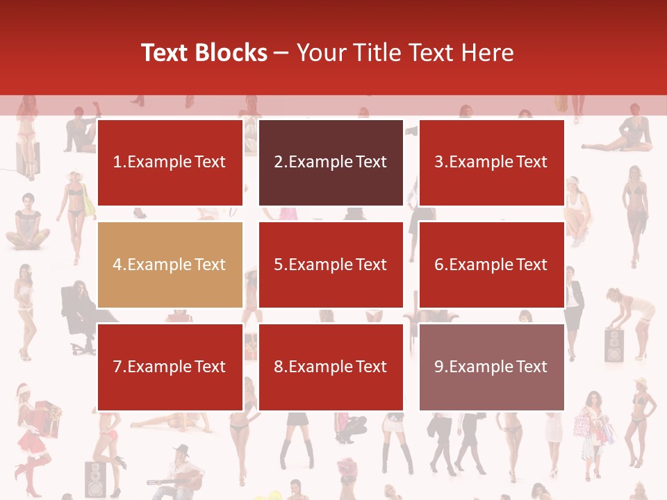 Business Lot Female PowerPoint Template