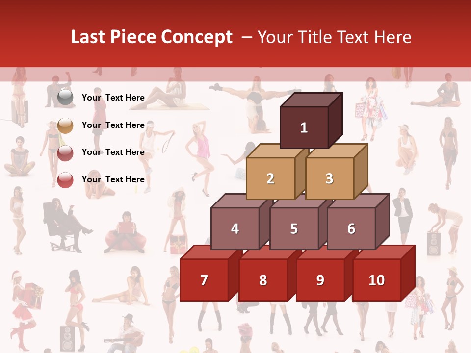 Business Lot Female PowerPoint Template