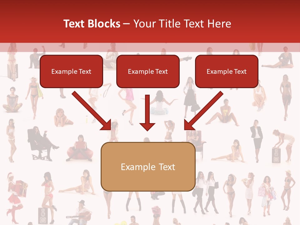 Business Lot Female PowerPoint Template