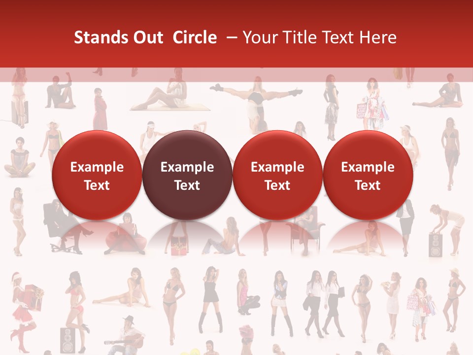 Business Lot Female PowerPoint Template