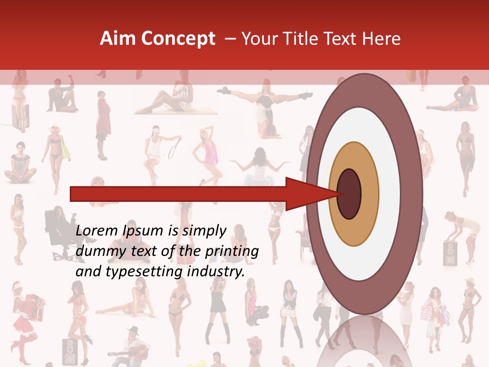 Business Lot Female PowerPoint Template