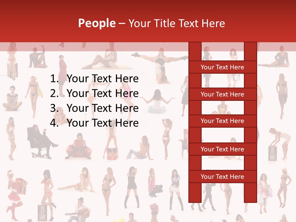 Business Lot Female PowerPoint Template