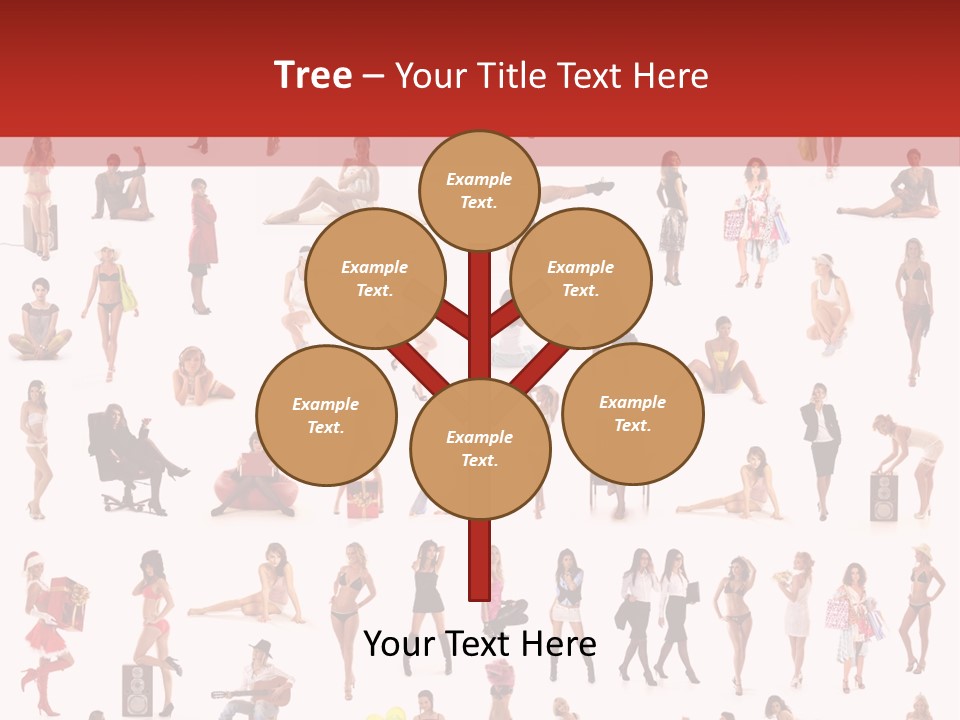 Business Lot Female PowerPoint Template