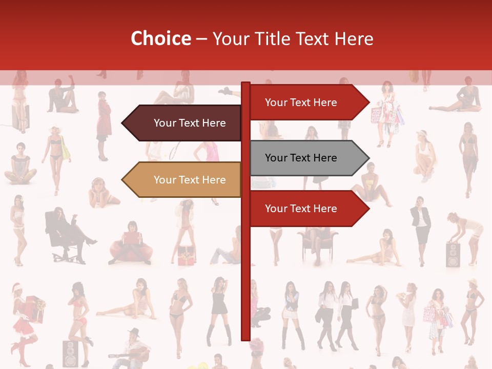 Business Lot Female PowerPoint Template