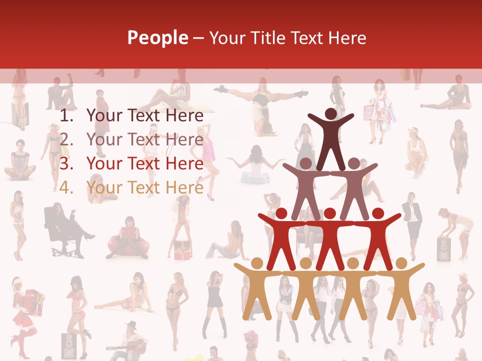 Business Lot Female PowerPoint Template