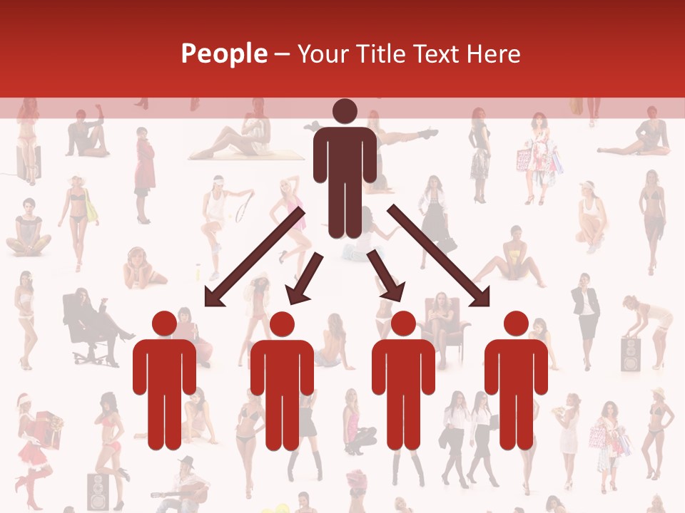 Business Lot Female PowerPoint Template