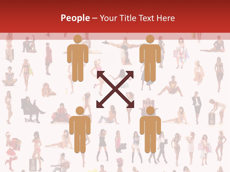 Business Lot Female PowerPoint Template