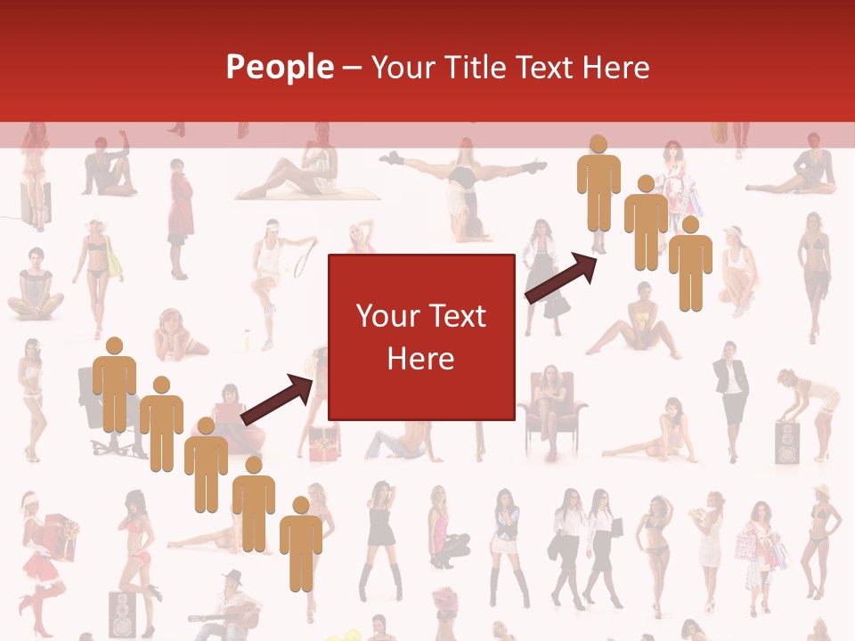 Business Lot Female PowerPoint Template