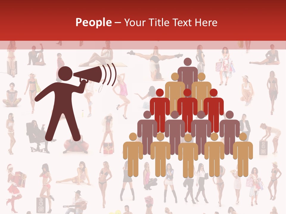 Business Lot Female PowerPoint Template