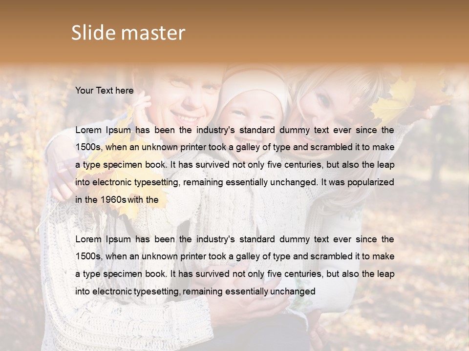 Son Family Blond PowerPoint Template
