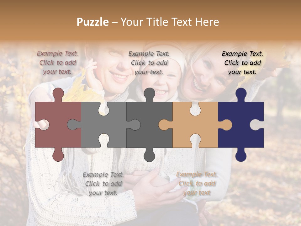 Son Family Blond PowerPoint Template