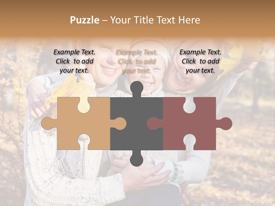 Son Family Blond PowerPoint Template