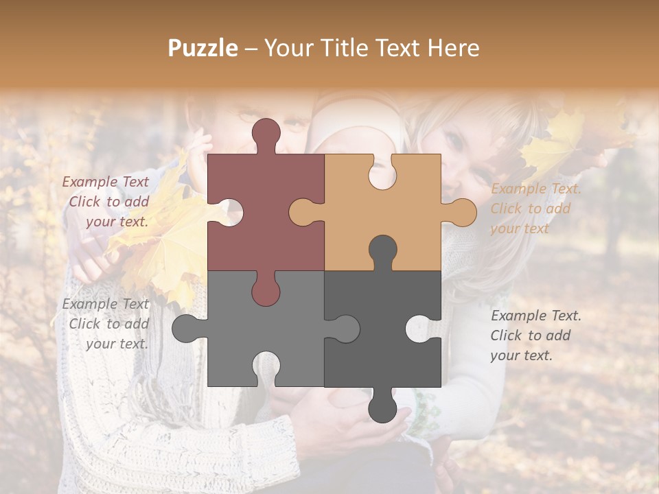 Son Family Blond PowerPoint Template