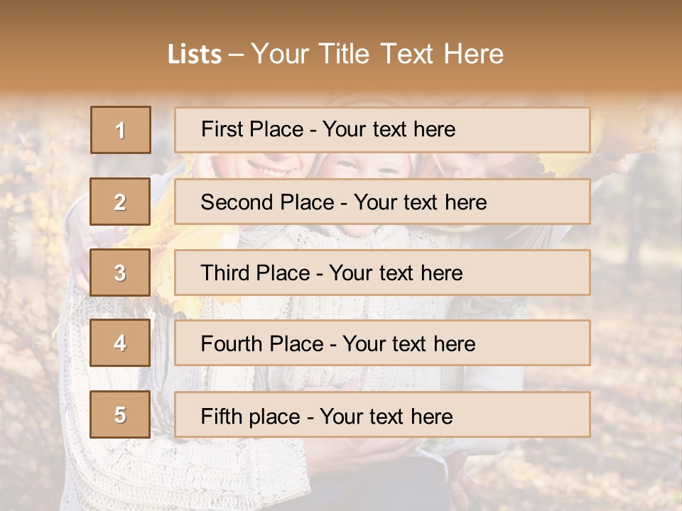 Son Family Blond PowerPoint Template