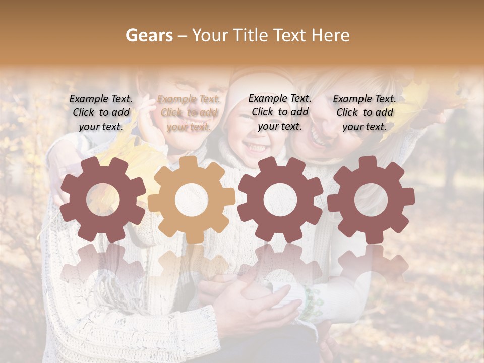 Son Family Blond PowerPoint Template