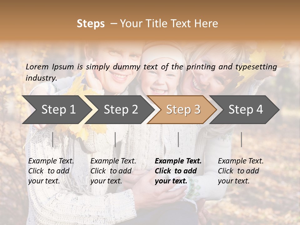 Son Family Blond PowerPoint Template