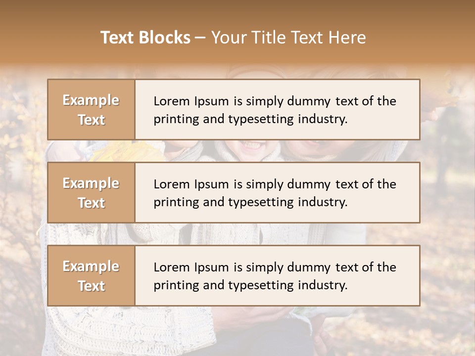 Son Family Blond PowerPoint Template