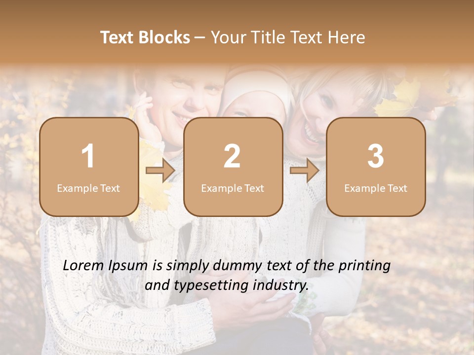Son Family Blond PowerPoint Template
