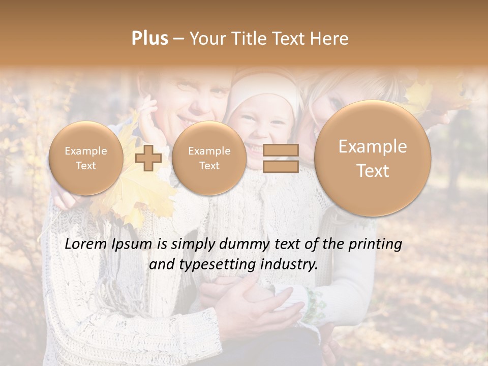 Son Family Blond PowerPoint Template