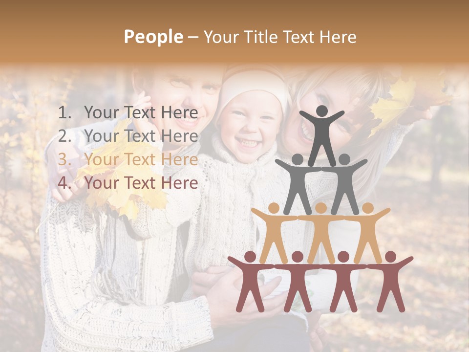 Son Family Blond PowerPoint Template