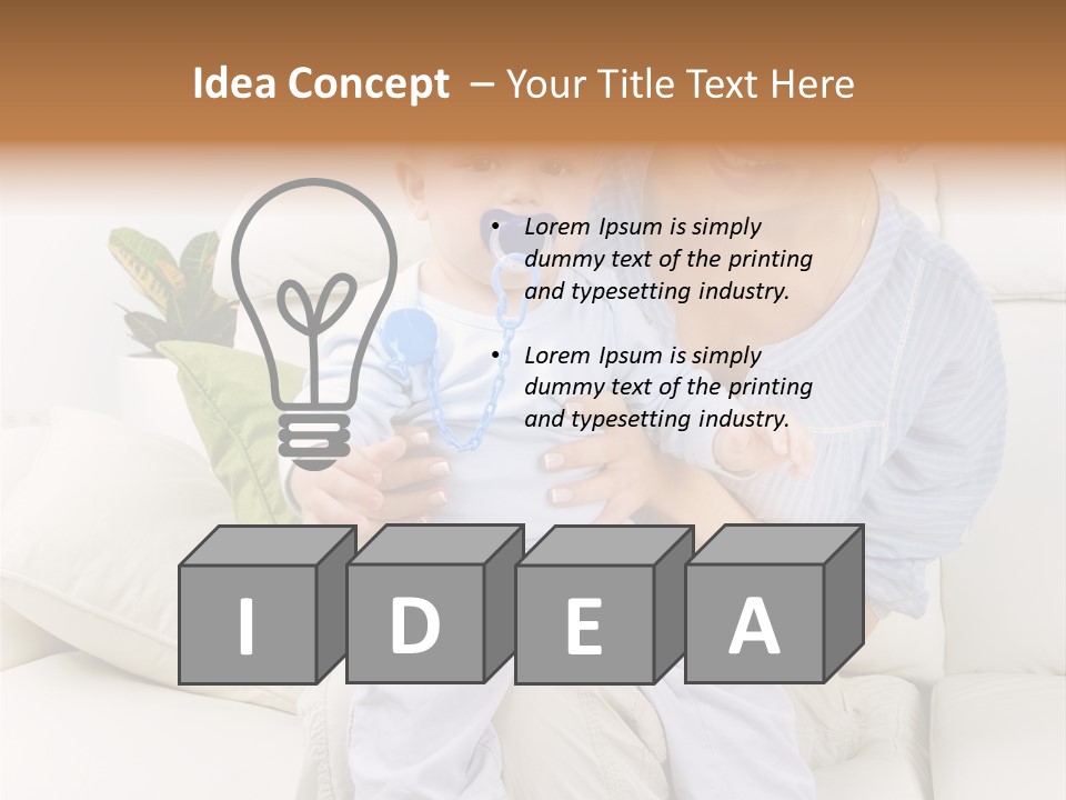 Beautiful Mom Face PowerPoint Template