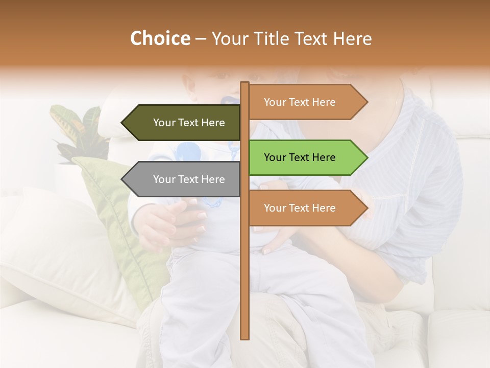 Beautiful Mom Face PowerPoint Template