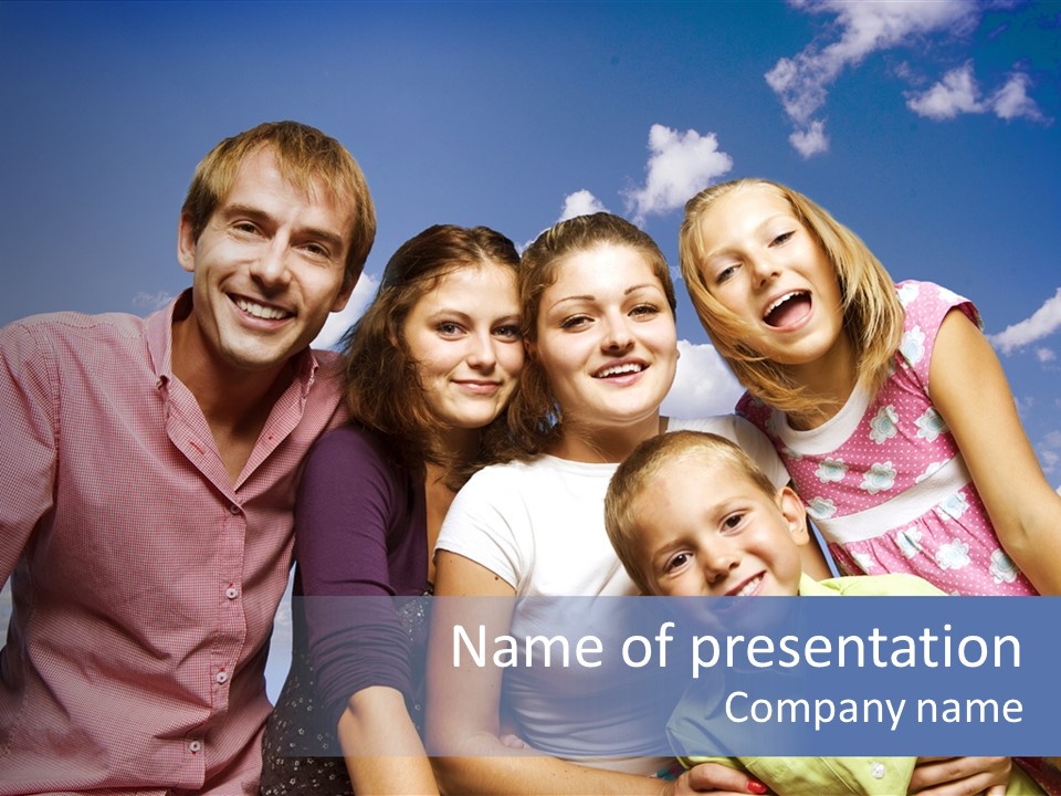 Concept Caucasian Baby PowerPoint Template