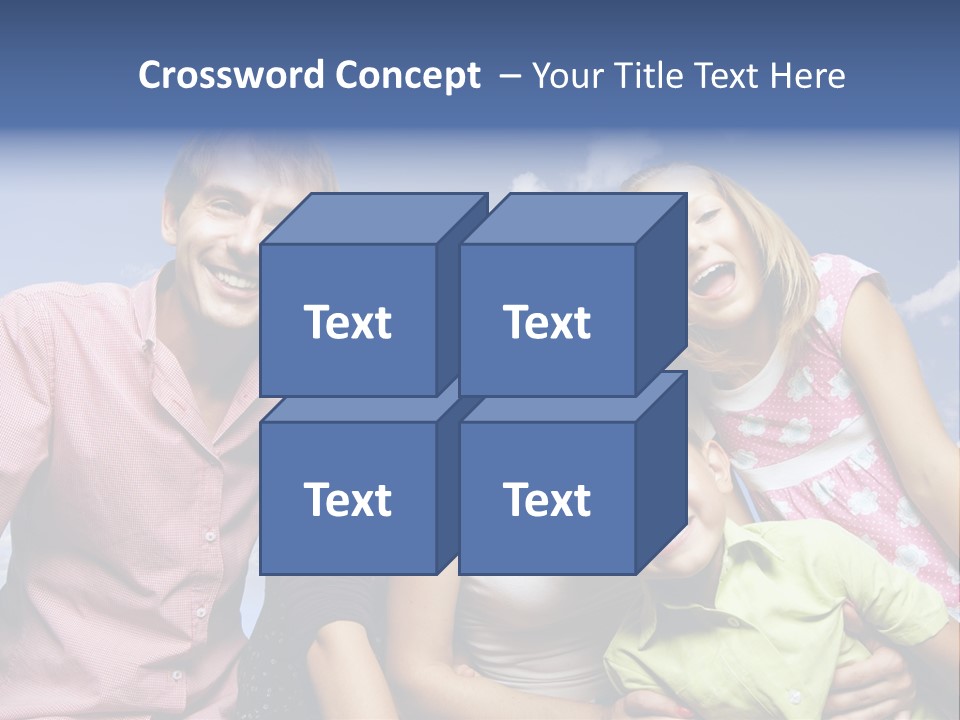 Concept Caucasian Baby PowerPoint Template