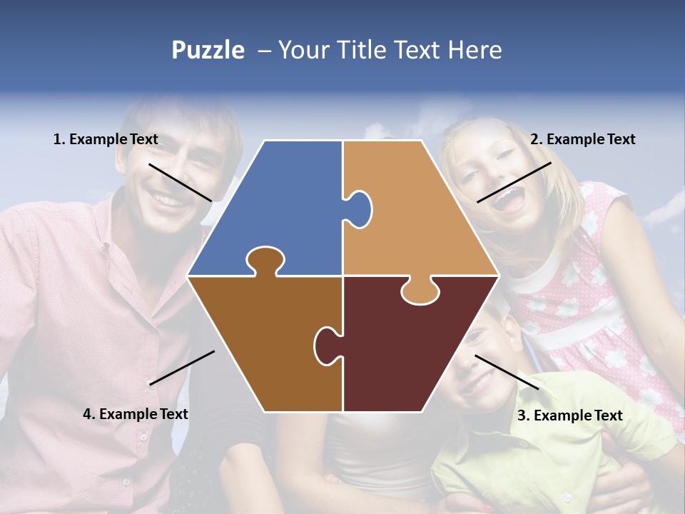 Concept Caucasian Baby PowerPoint Template