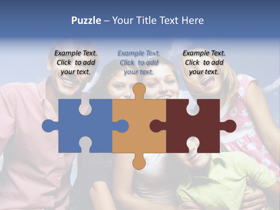 Concept Caucasian Baby PowerPoint Template