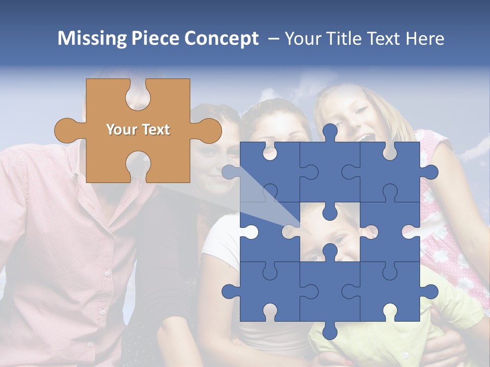 Concept Caucasian Baby PowerPoint Template