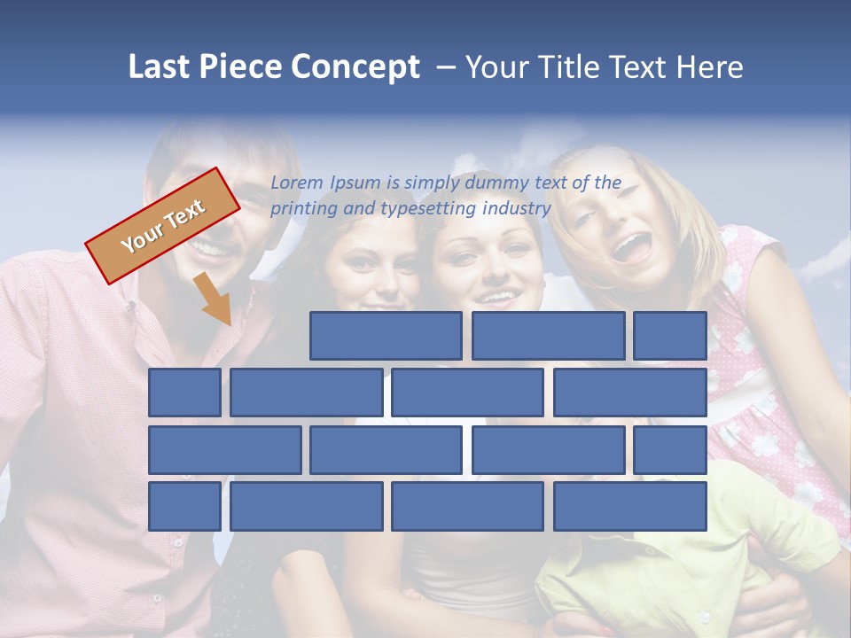 Concept Caucasian Baby PowerPoint Template