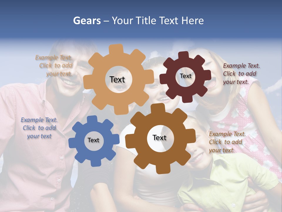 Concept Caucasian Baby PowerPoint Template