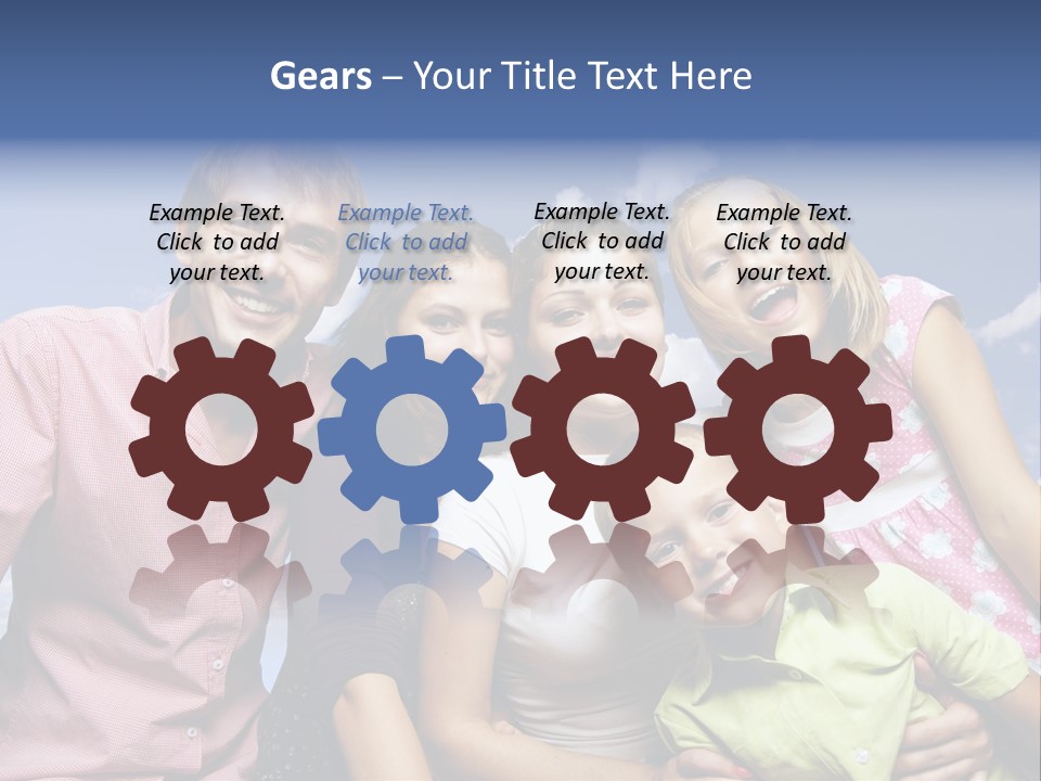 Concept Caucasian Baby PowerPoint Template