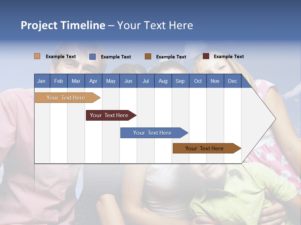 Concept Caucasian Baby PowerPoint Template