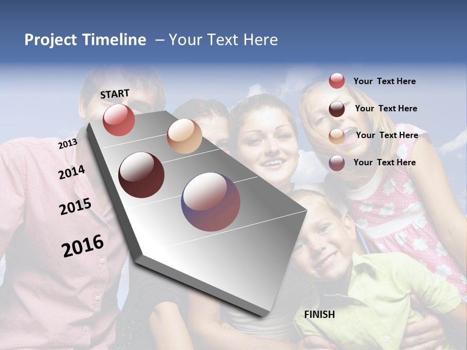 Concept Caucasian Baby PowerPoint Template
