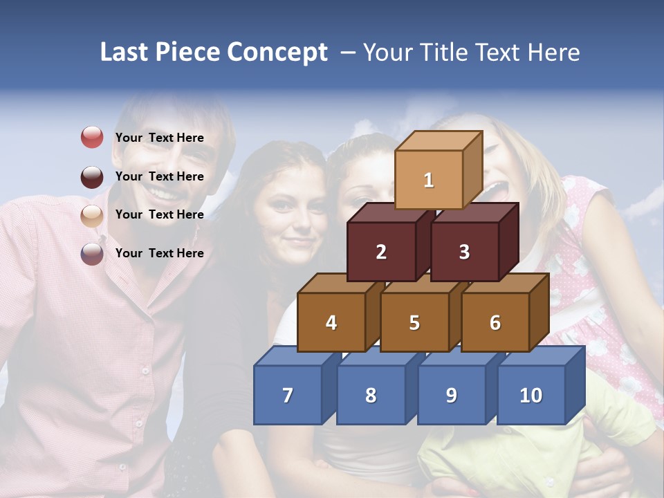 Concept Caucasian Baby PowerPoint Template