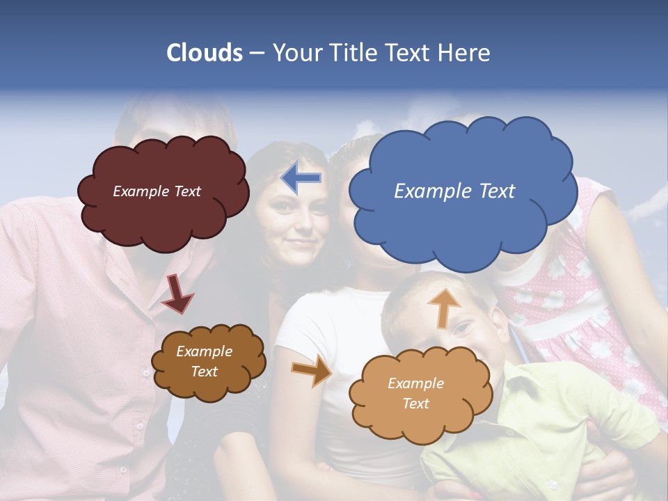 Concept Caucasian Baby PowerPoint Template