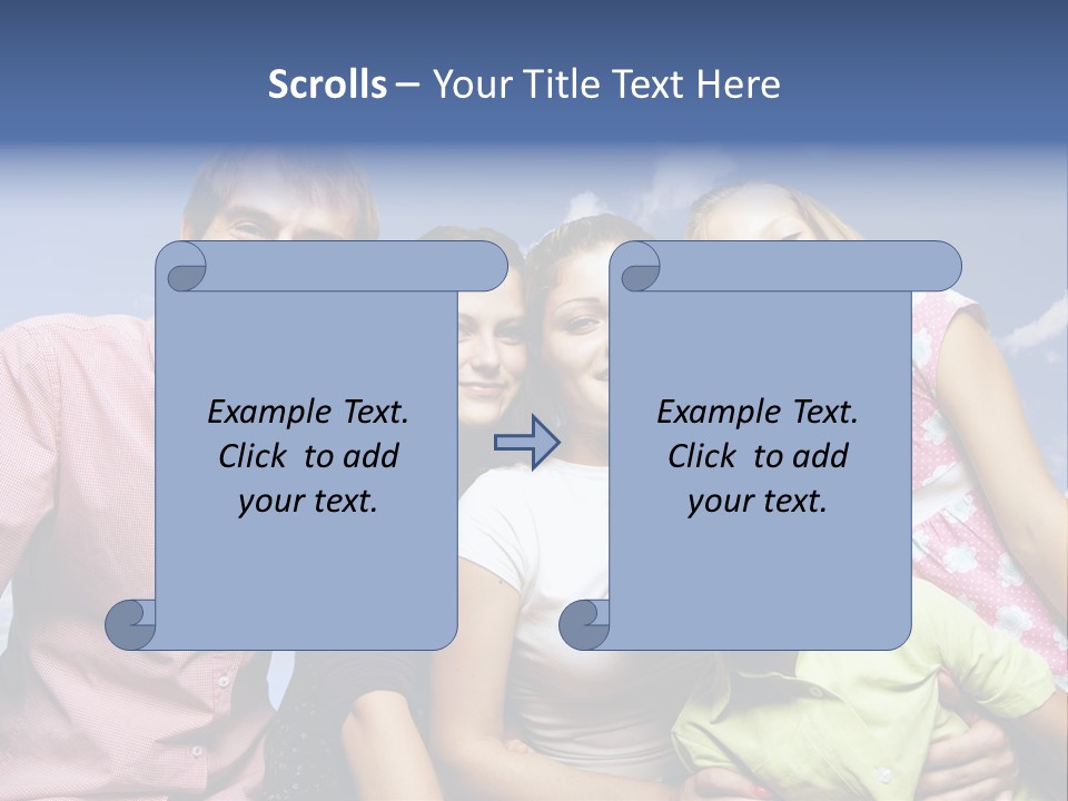 Concept Caucasian Baby PowerPoint Template