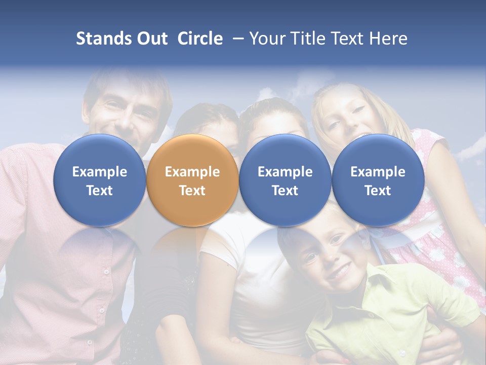 Concept Caucasian Baby PowerPoint Template