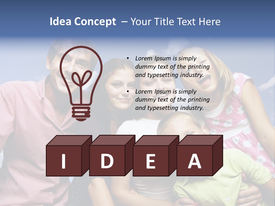 Concept Caucasian Baby PowerPoint Template