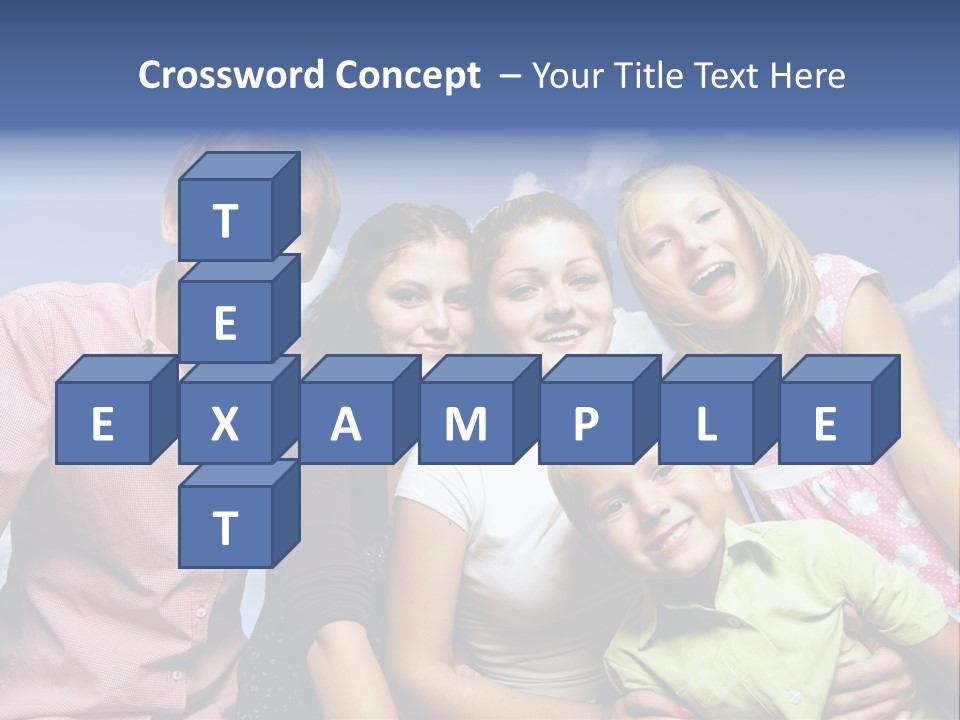 Concept Caucasian Baby PowerPoint Template